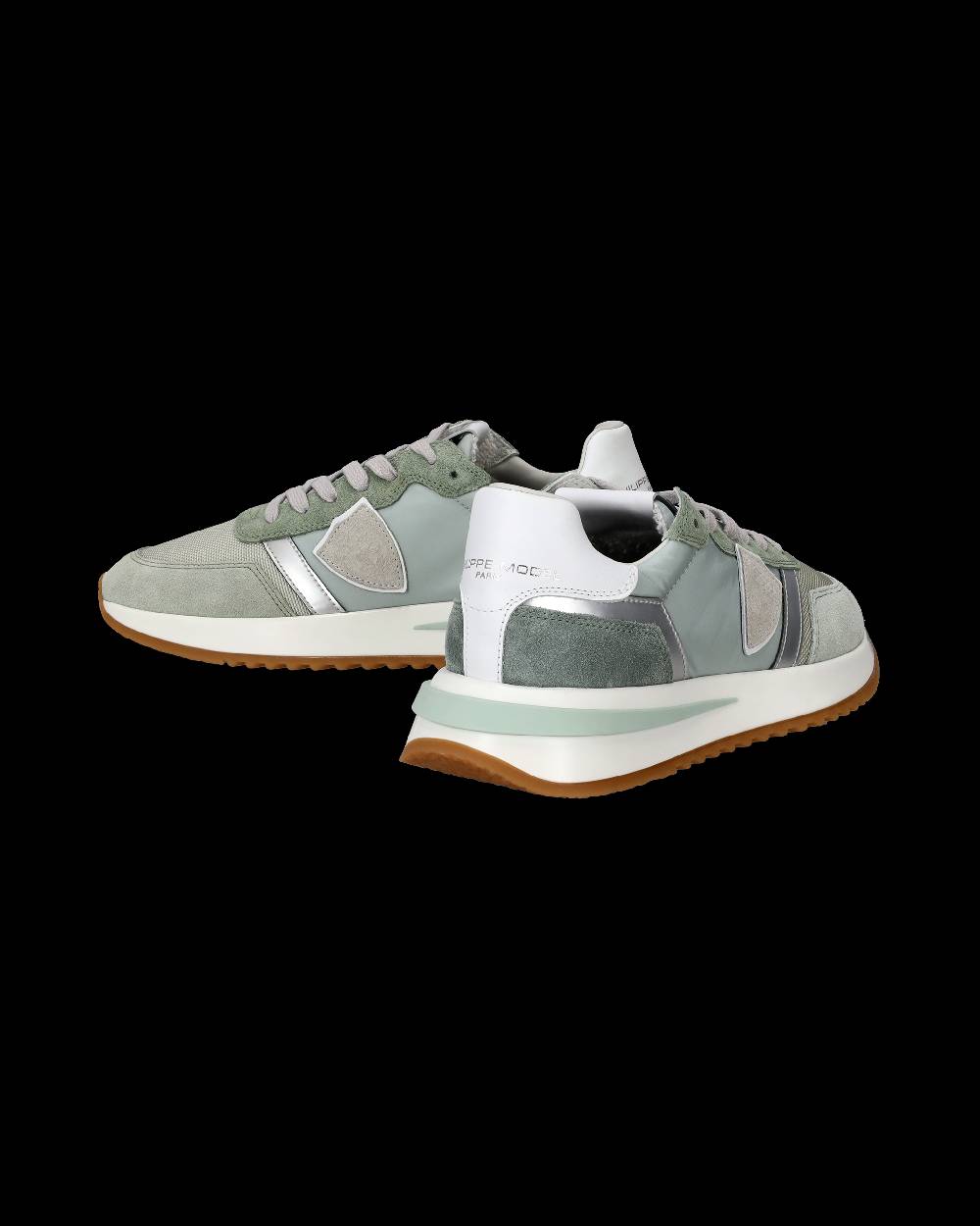 Philippe Model Sneakers Tropez 2.1 Da Donna Verdi In Tessuto Tecnico