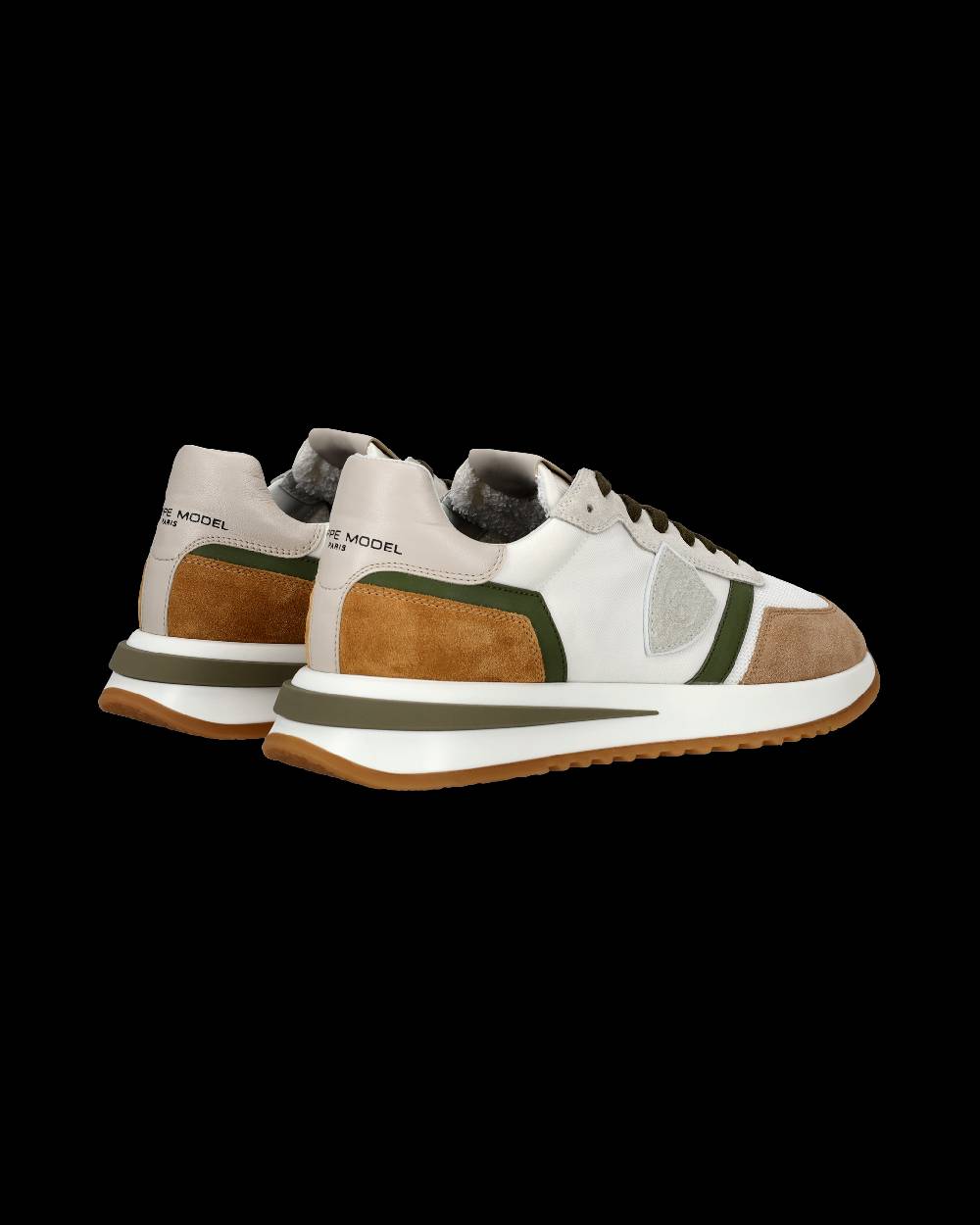 Philippe Model Sneakers Tropez 2.1 Da Uomo Bianche E Verdi In Tessuto Tecnico