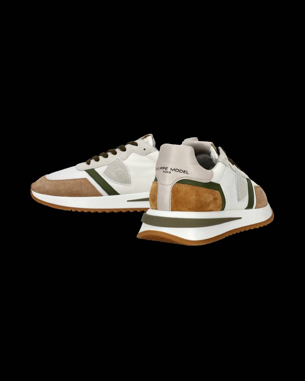 Philippe Model Sneakers Tropez 2.1 Da Uomo Bianche E Verdi In Tessuto Tecnico