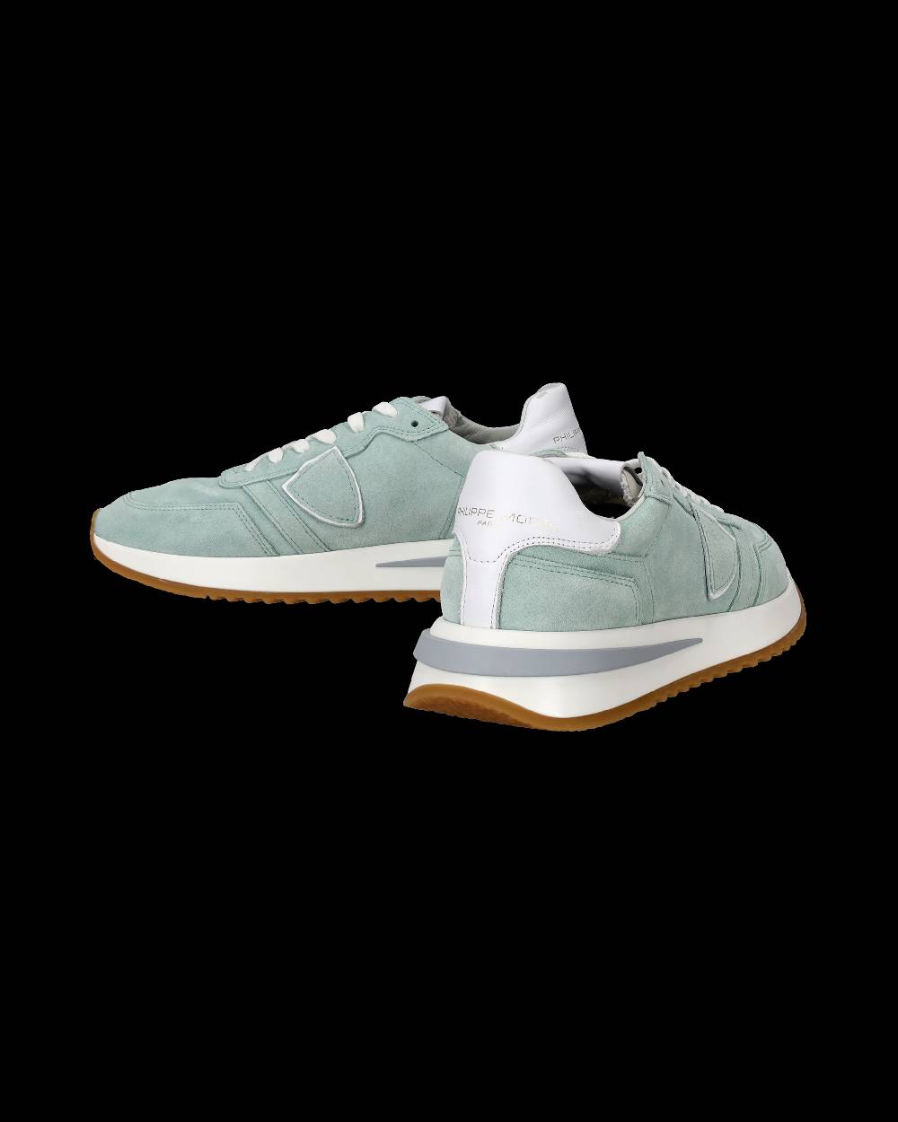 Philippe Model Sneakers Tropez 2.1 Verdi Da Donna In Pelle Scamosciata