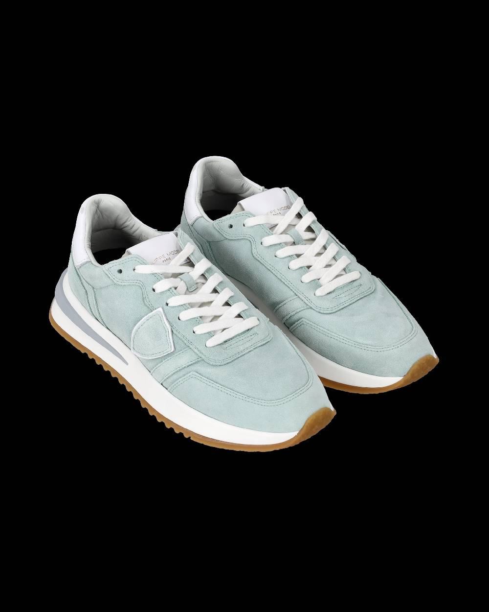 Philippe Model Sneakers Tropez 2.1 Verdi da Donna in Pelle Scamosciata