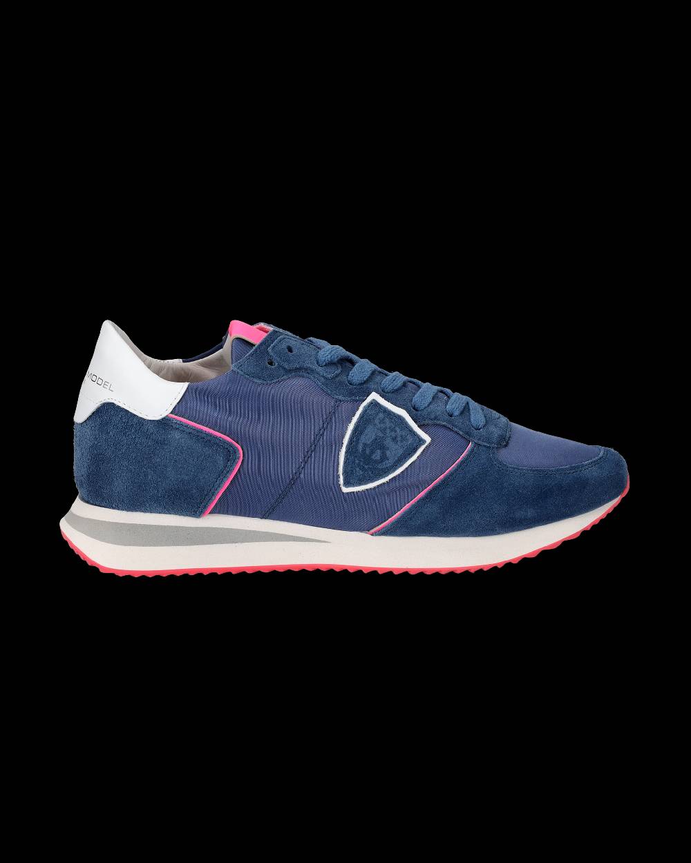 Philippe Model Sneakers Trpx Da Donna Blu E Fucsia In Tessuto Tecnico
