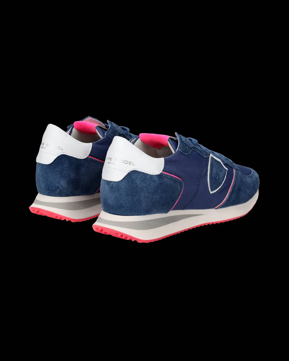 Philippe Model Sneakers Trpx Da Donna Blu E Fucsia In Tessuto Tecnico