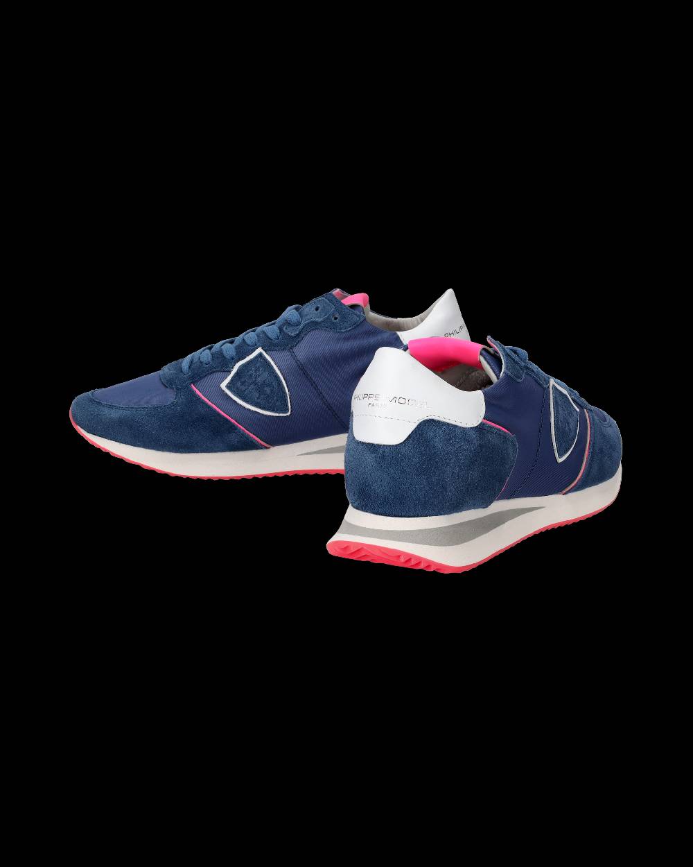 Philippe Model Sneakers Trpx Da Donna Blu E Fucsia In Tessuto Tecnico