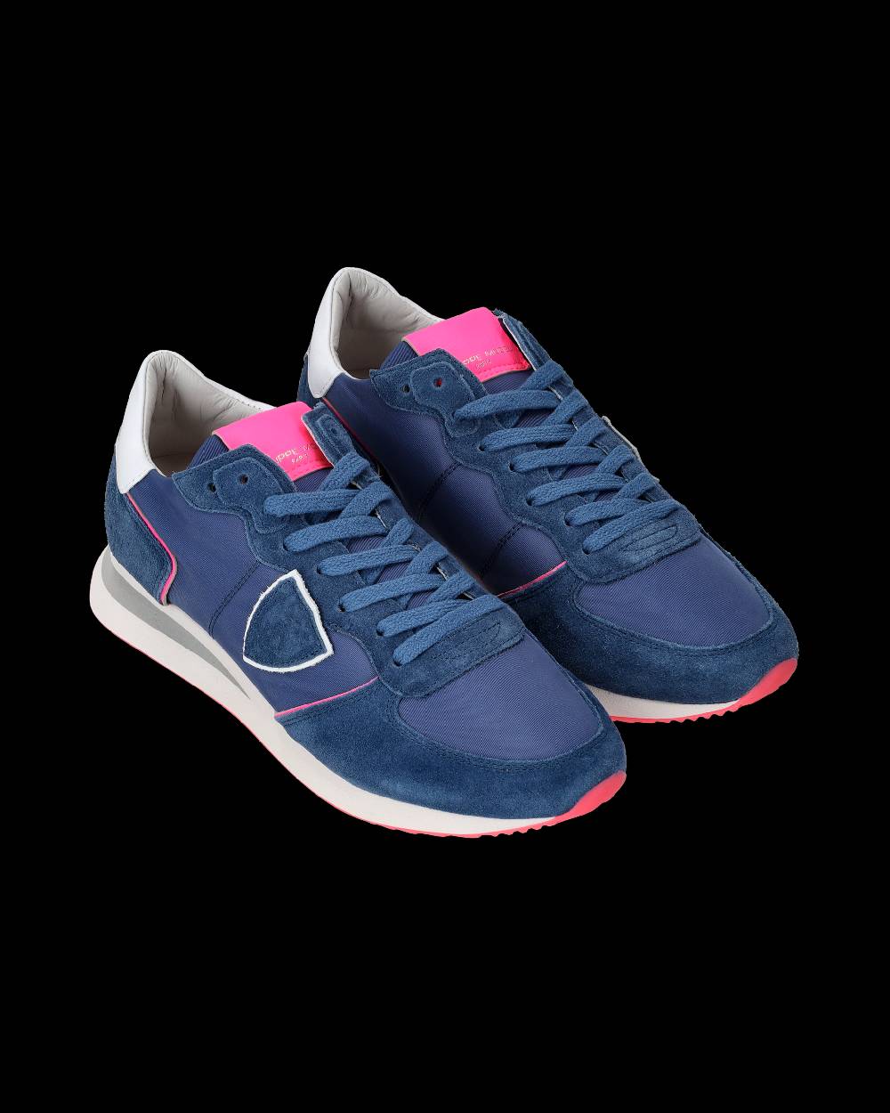 Philippe Model Sneakers Trpx da Donna Blu e Fucsia in Tessuto Tecnico