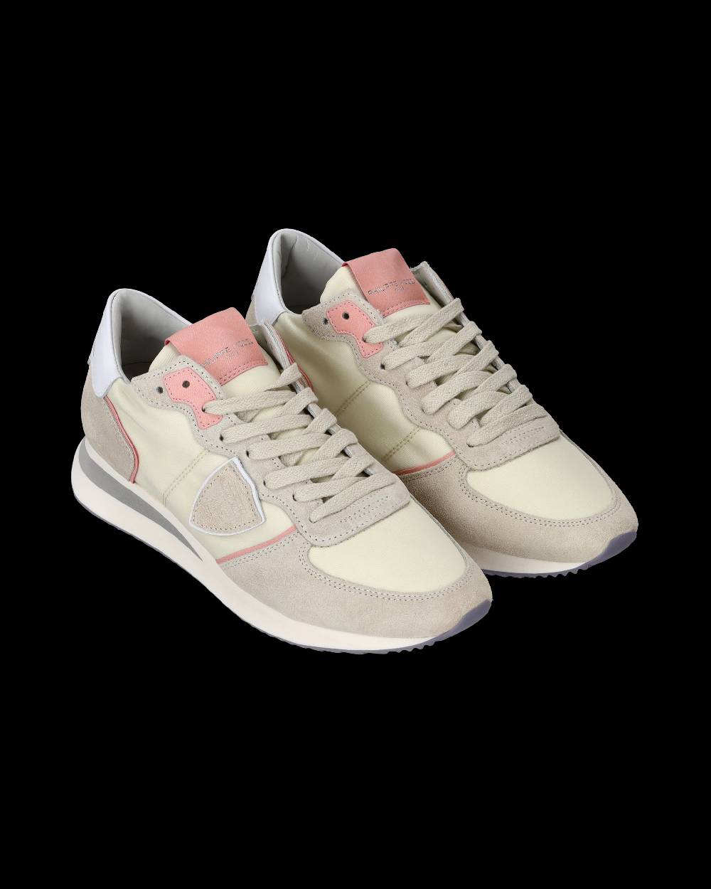 Philippe Model Sneakers Trpx da Donna Rosa Latte in Tessuto Tecnico