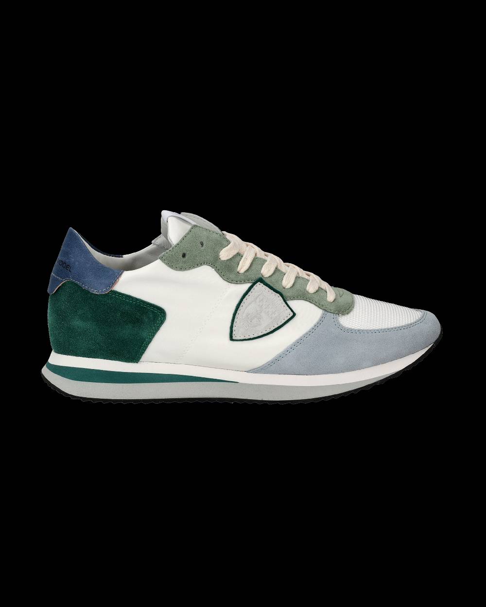 Philippe Model Sneakers Trpx Da Uomo Bianche E Verdi In Tessuto Tecnico