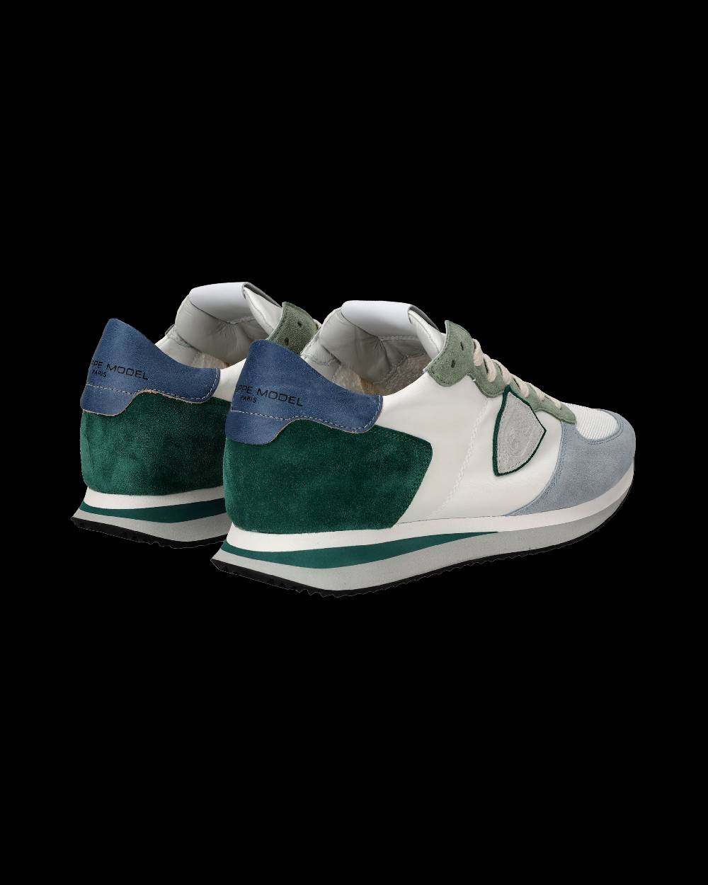 Philippe Model Sneakers Trpx Da Uomo Bianche E Verdi In Tessuto Tecnico