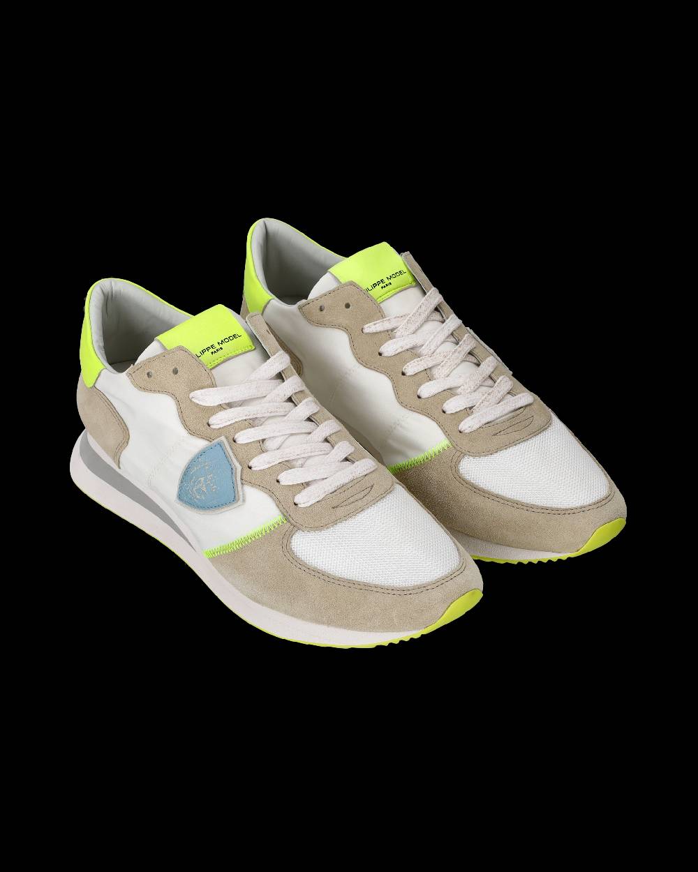 Philippe Model Sneakers Trpx da Uomo Bianche in Tessuto Tecnico