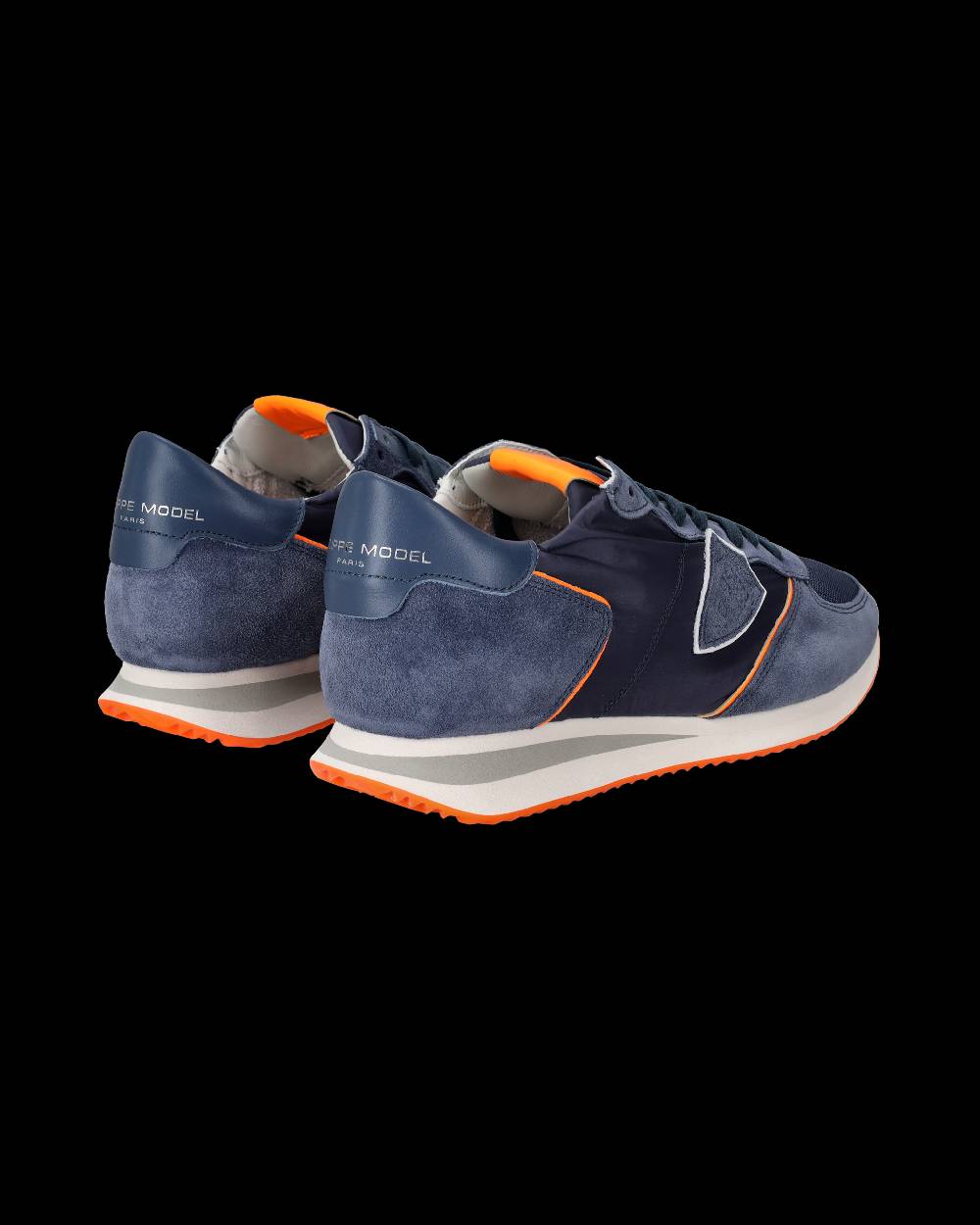 Philippe Model Sneakers Trpx Da Uomo Blu E Arancioni In Tessuto Tecnico