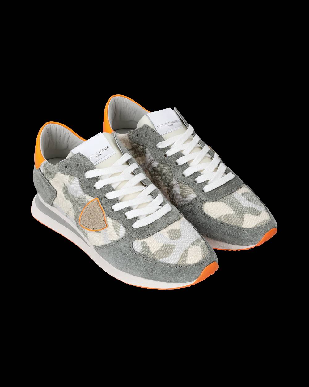 Philippe Model Sneakers Trpx da Uomo Verdi e Arancioni in Tessuto Tecnico