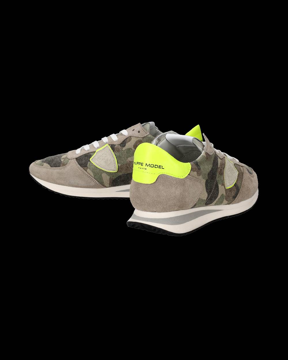 Philippe Model Sneakers Trpx Da Uomo Verdi E Gialle In Tessuto Tecnico