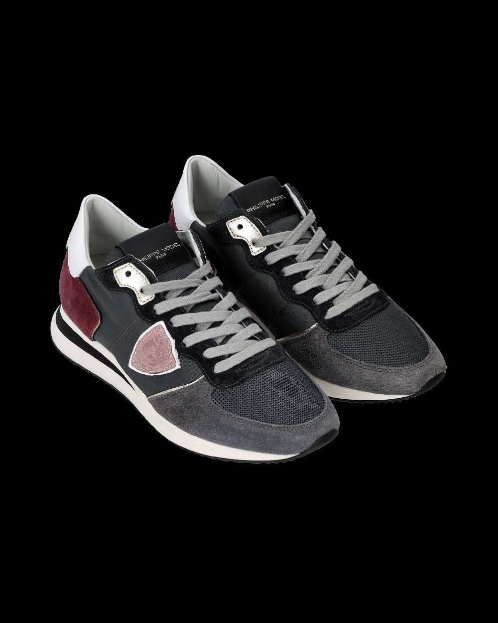 Philippe Model Sneakers Trpx Donna Nere in Tessuto Tecnico