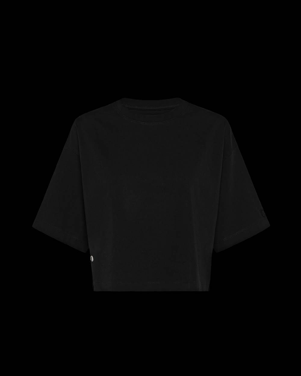 Philippe Model T-Shirt Cropped Marion Da Donna Nera In Jersey