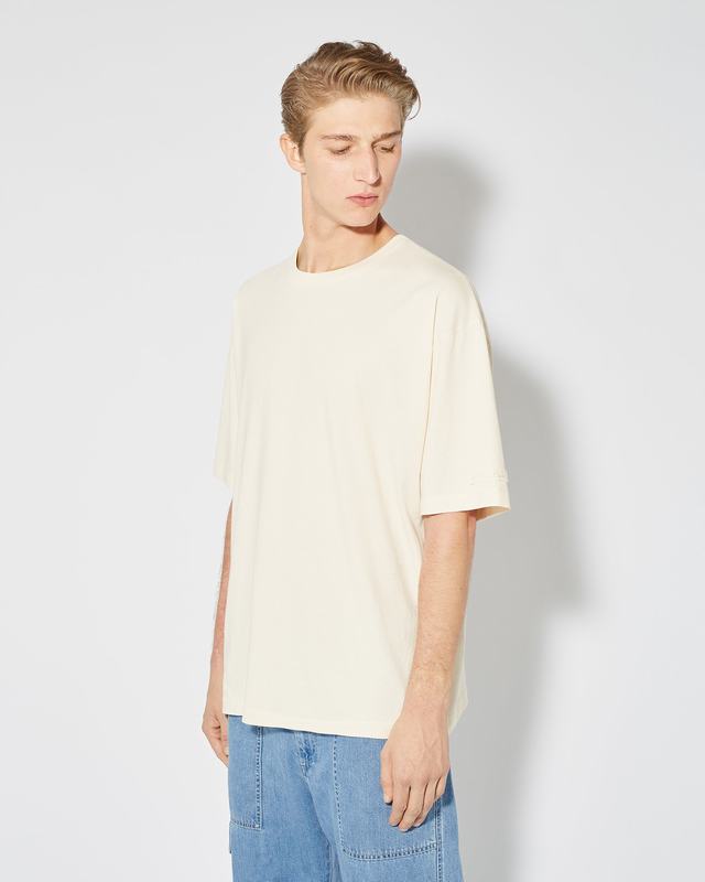 Philippe Model T-Shirt Maurice Da Uomo Beige Ecru In Jersey