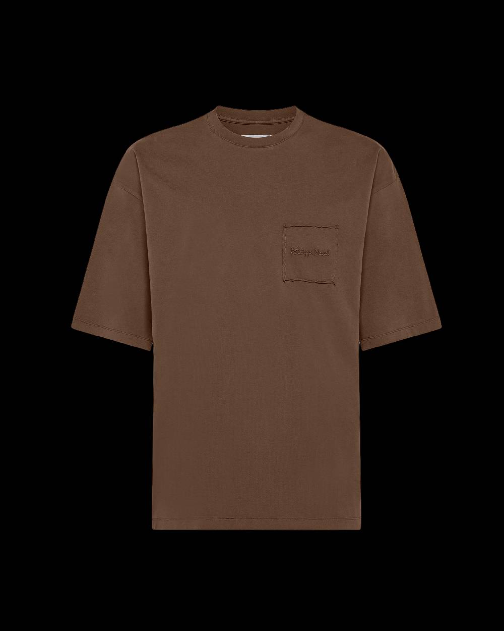 Philippe Model T-Shirt Maurice Da Uomo Marrone Noce In Jersey