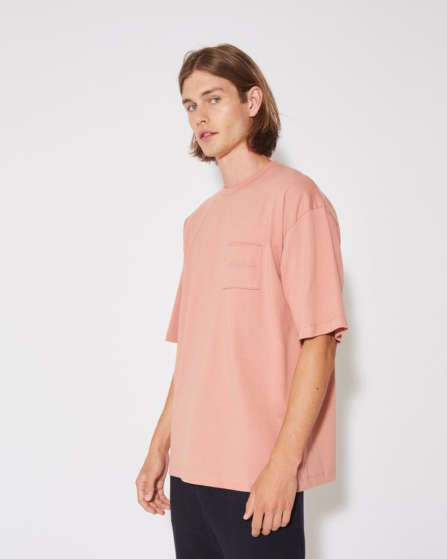 Philippe Model T-Shirt Maurice Da Uomo Rosa In Jersey