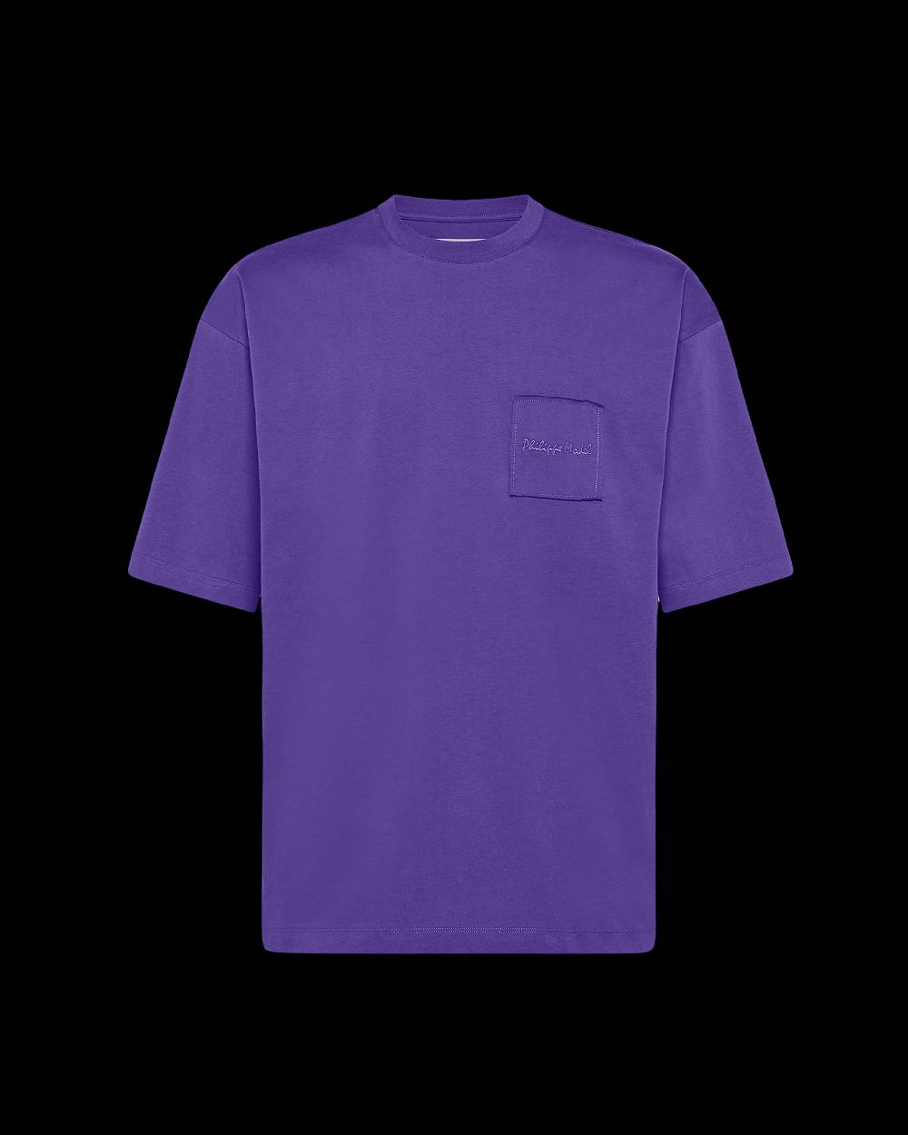 Philippe Model T-Shirt Maurice Da Uomo Viola In Jersey