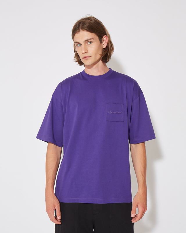 Philippe Model T-Shirt Maurice da Uomo Viola in Jersey