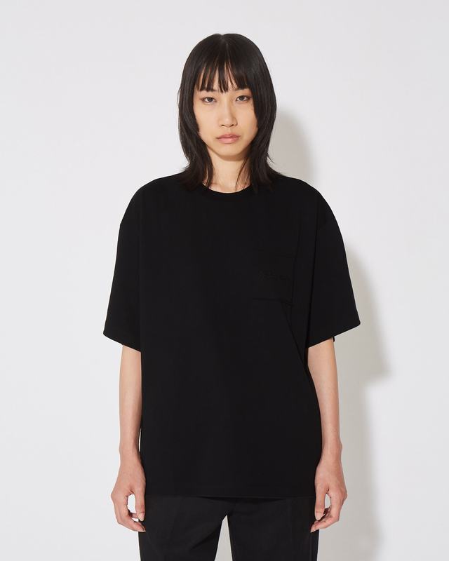 Philippe Model T-Shirt Monique da Donna Nera in Jersey