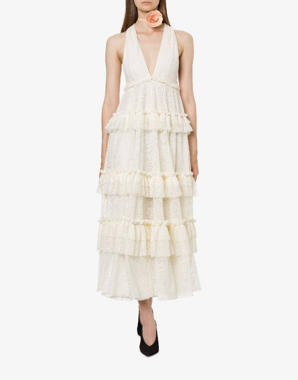 Philosophy Di Lorenzo Serafini Abito A Balze In Pizzo