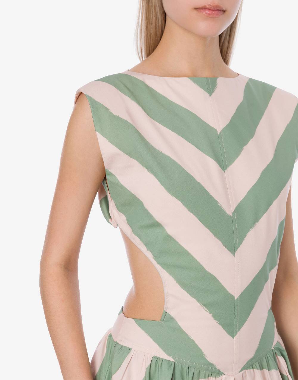 Philosophy Di Lorenzo Serafini Abito A Righe In Cotone Stretch