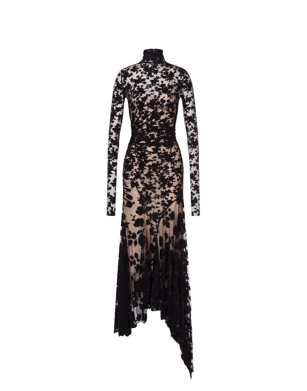 Philosophy Di Lorenzo Serafini Abito Asimmetrico In Jersey Devoré