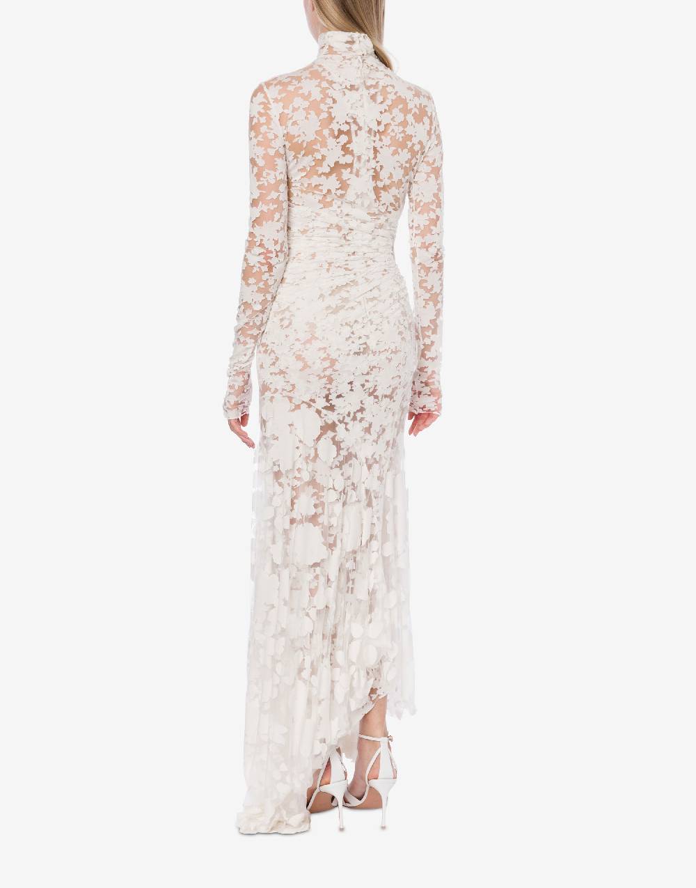 Philosophy Di Lorenzo Serafini Abito Asimmetrico In Jersey Devoré