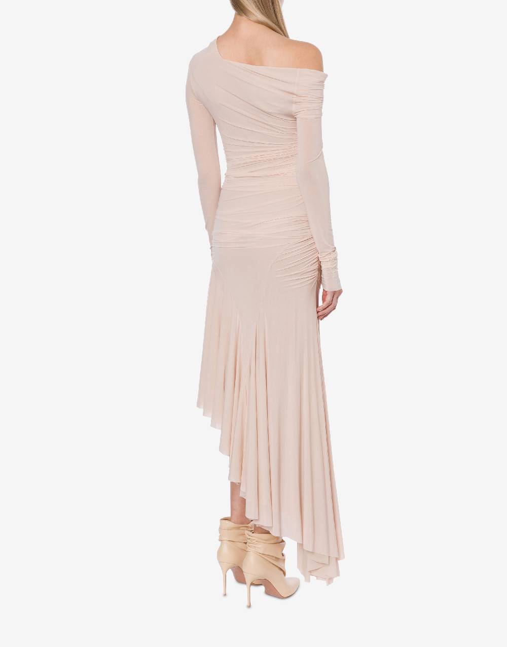 Philosophy Di Lorenzo Serafini Abito Asimmetrico In Jersey Stretch