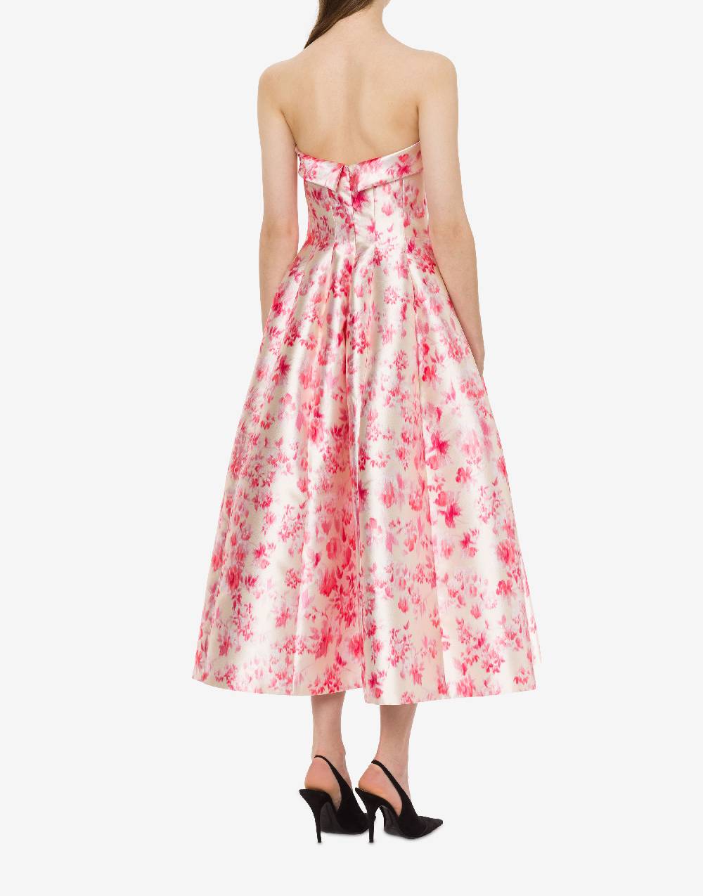 Philosophy Di Lorenzo Serafini Abito Bustier In Radzmir Con Stampa Fiori