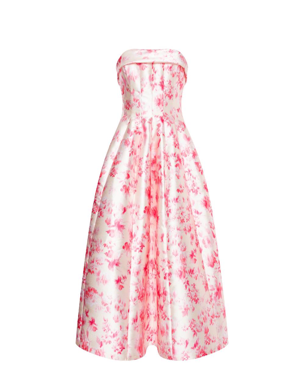 Philosophy Di Lorenzo Serafini Abito Bustier In Radzmir Con Stampa Fiori