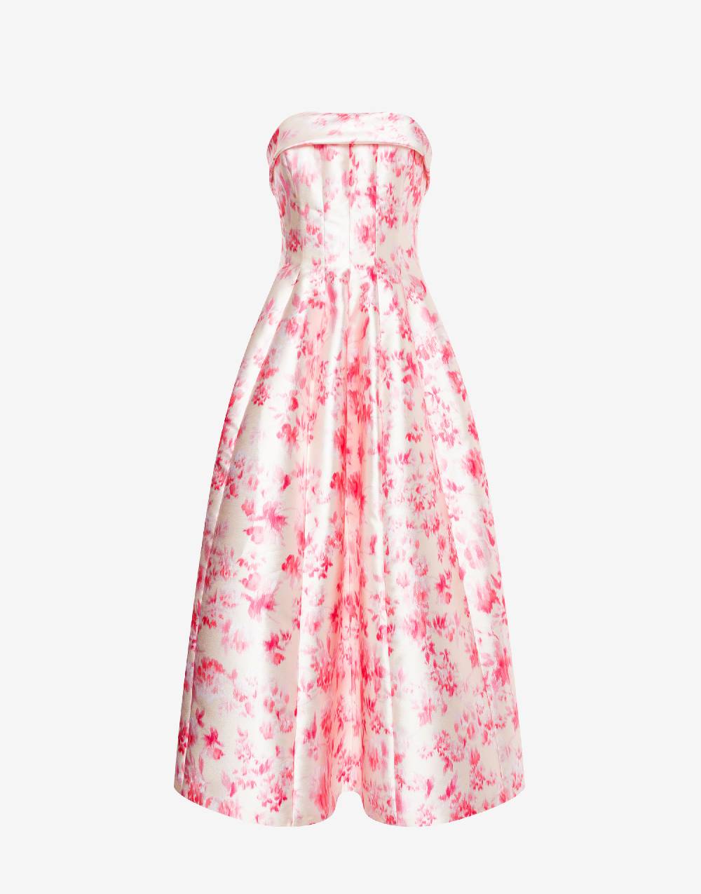 Philosophy Di Lorenzo Serafini Abito bustier in radzmir con stampa fiori