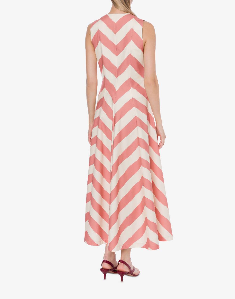 Philosophy Di Lorenzo Serafini Abito Chemisier A Righe In Cotone Stretch