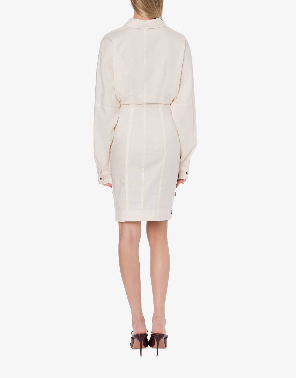 Philosophy Di Lorenzo Serafini Abito In Cotone Stretch Con Bottoni