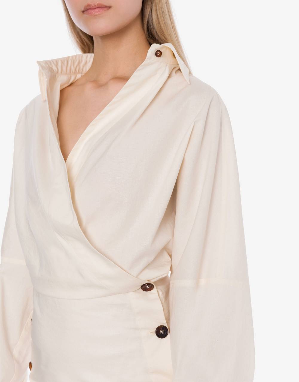 Philosophy Di Lorenzo Serafini Abito In Cotone Stretch Con Bottoni