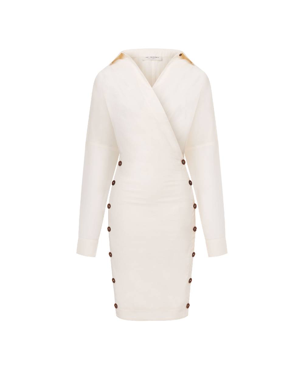 Philosophy Di Lorenzo Serafini Abito In Cotone Stretch Con Bottoni