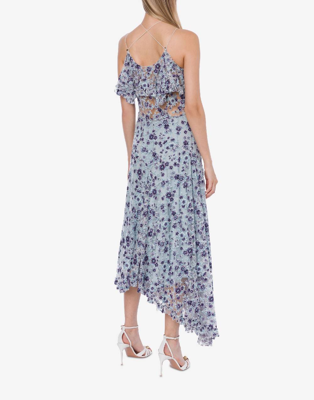 Philosophy Di Lorenzo Serafini Abito In Jersey Devoré Stampato