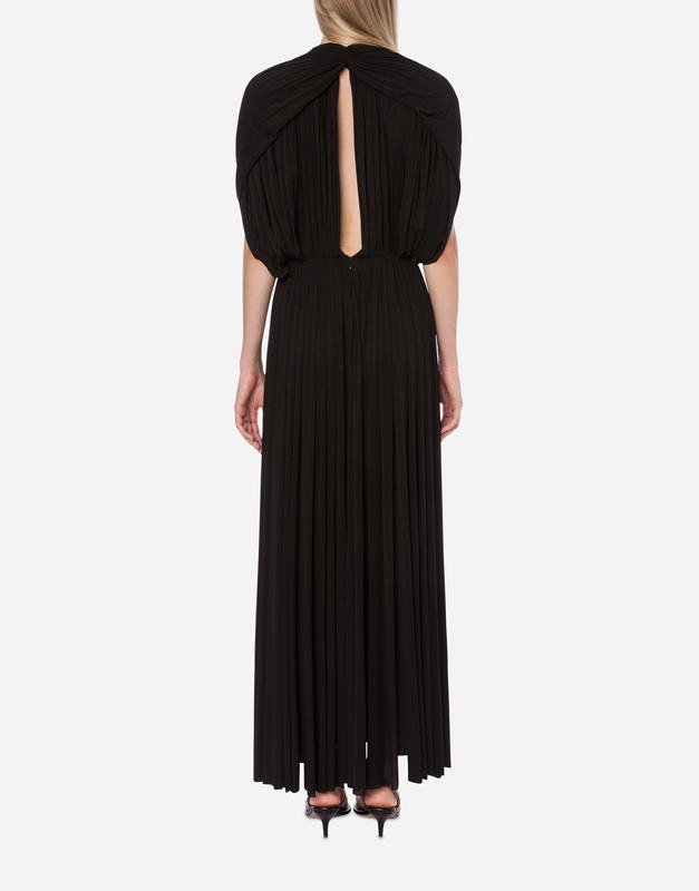 Philosophy Di Lorenzo Serafini Abito In Jersey Drappeggiato Con Maniche A Mantella