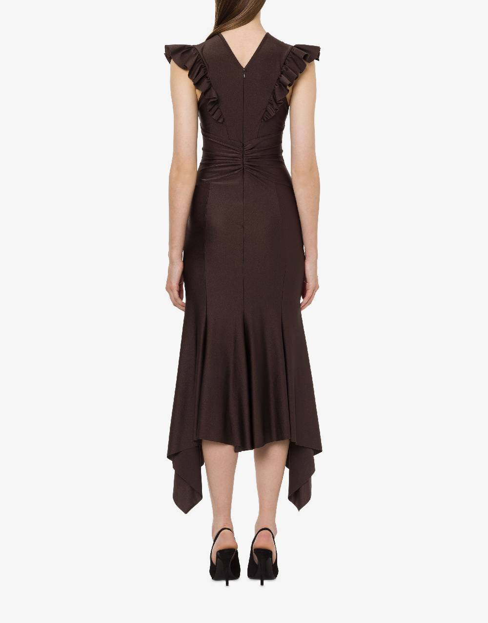 Philosophy Di Lorenzo Serafini Abito In Lycra Con Ruches