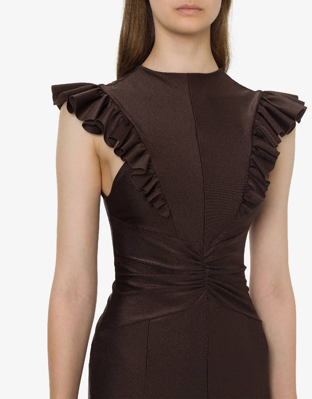 Philosophy Di Lorenzo Serafini Abito In Lycra Con Ruches