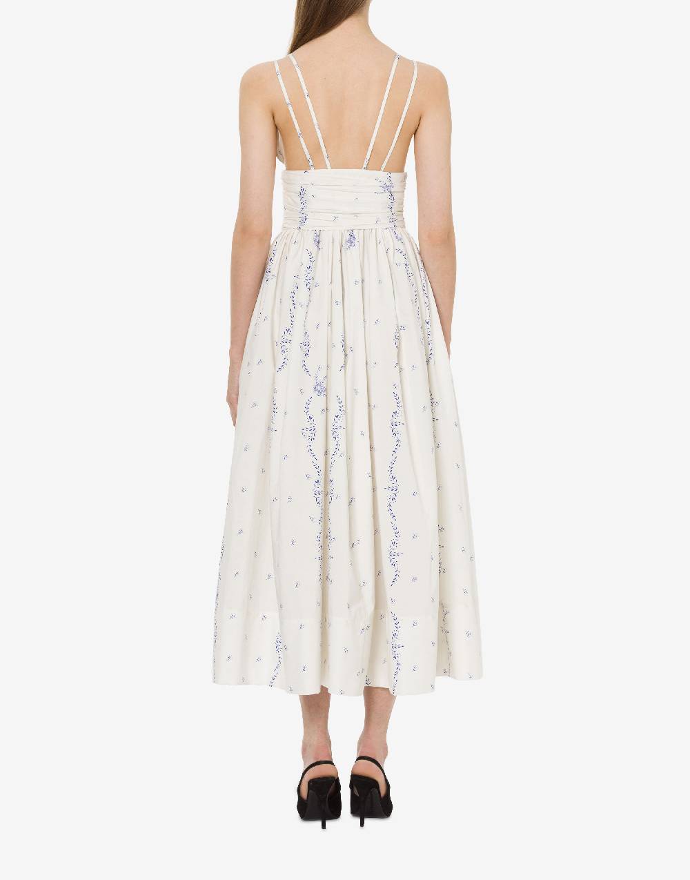 Philosophy Di Lorenzo Serafini Abito In Popeline Stampato