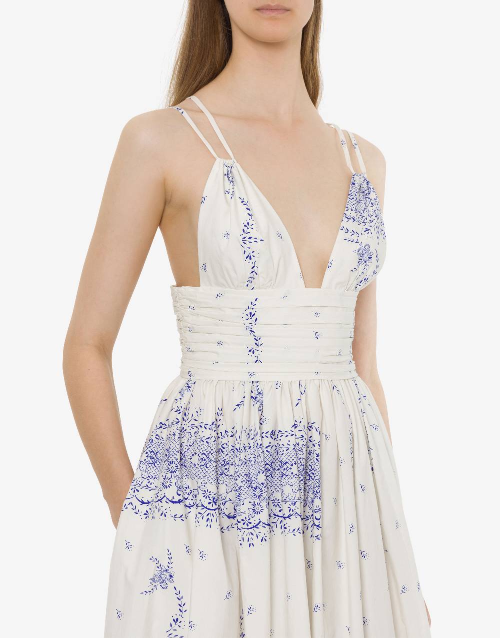 Philosophy Di Lorenzo Serafini Abito In Popeline Stampato