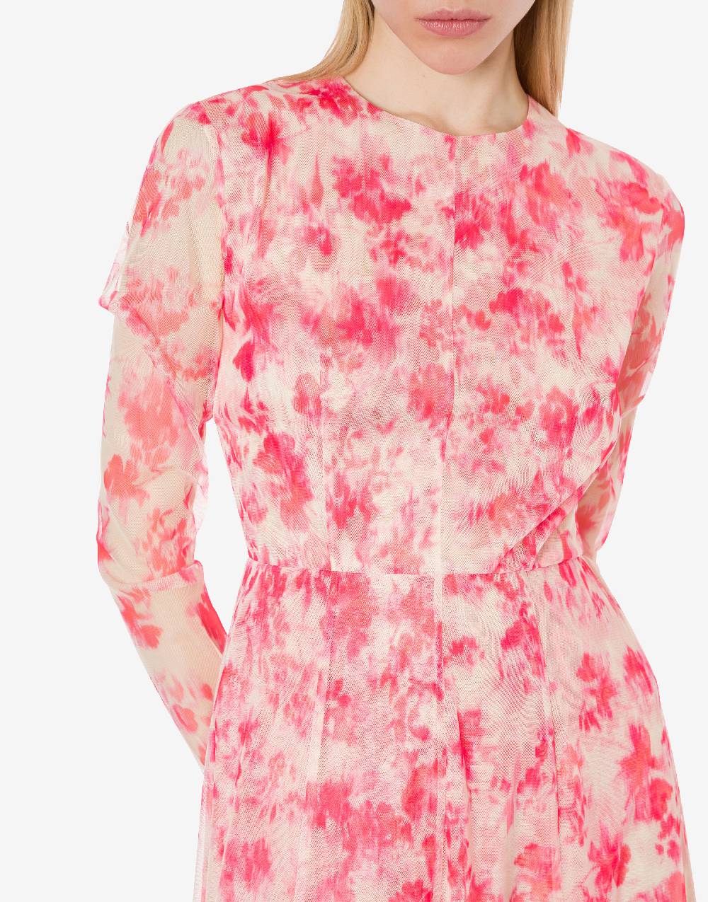 Philosophy Di Lorenzo Serafini Abito In Tulle Con Stampa Fiori