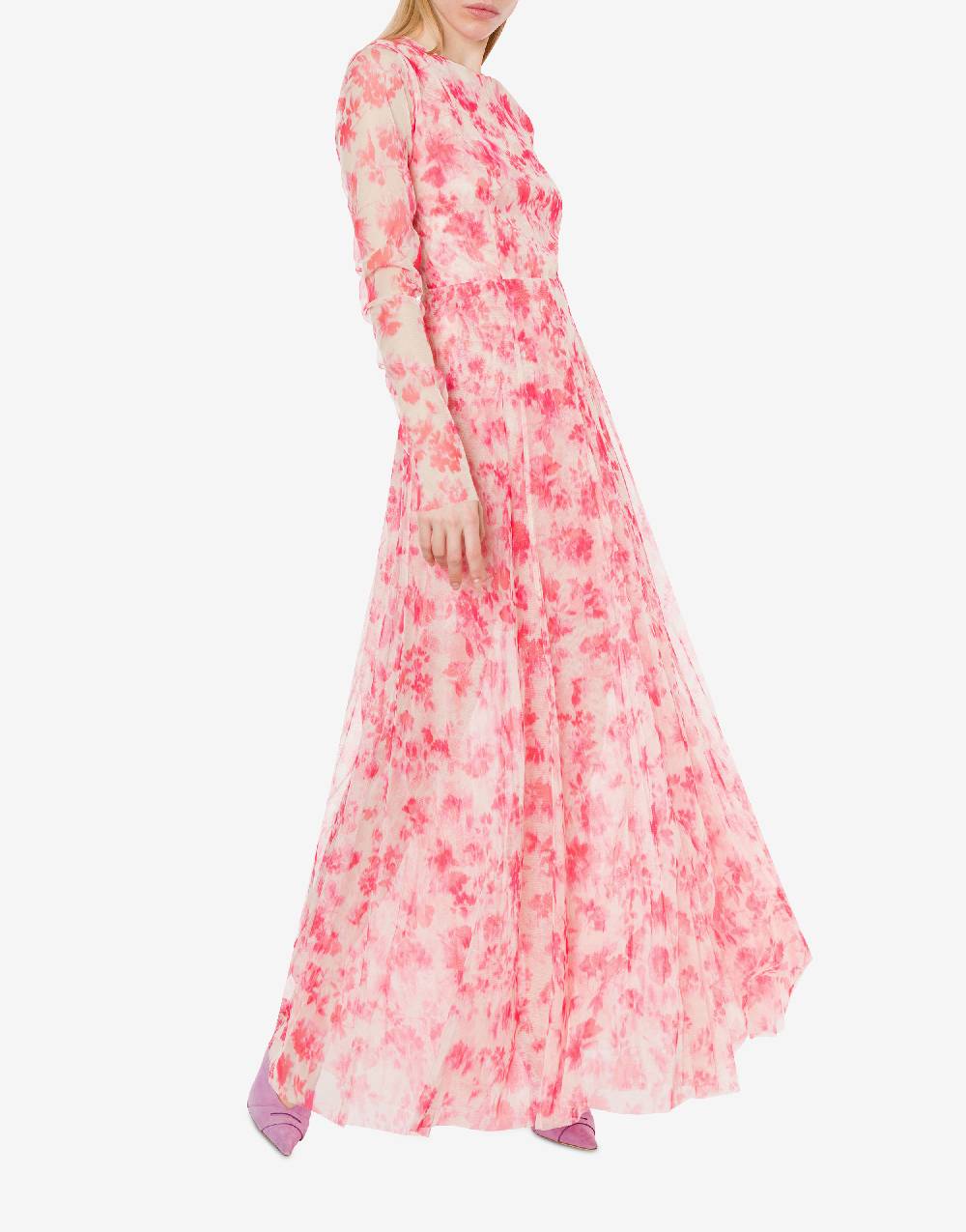 Philosophy Di Lorenzo Serafini Abito In Tulle Con Stampa Fiori