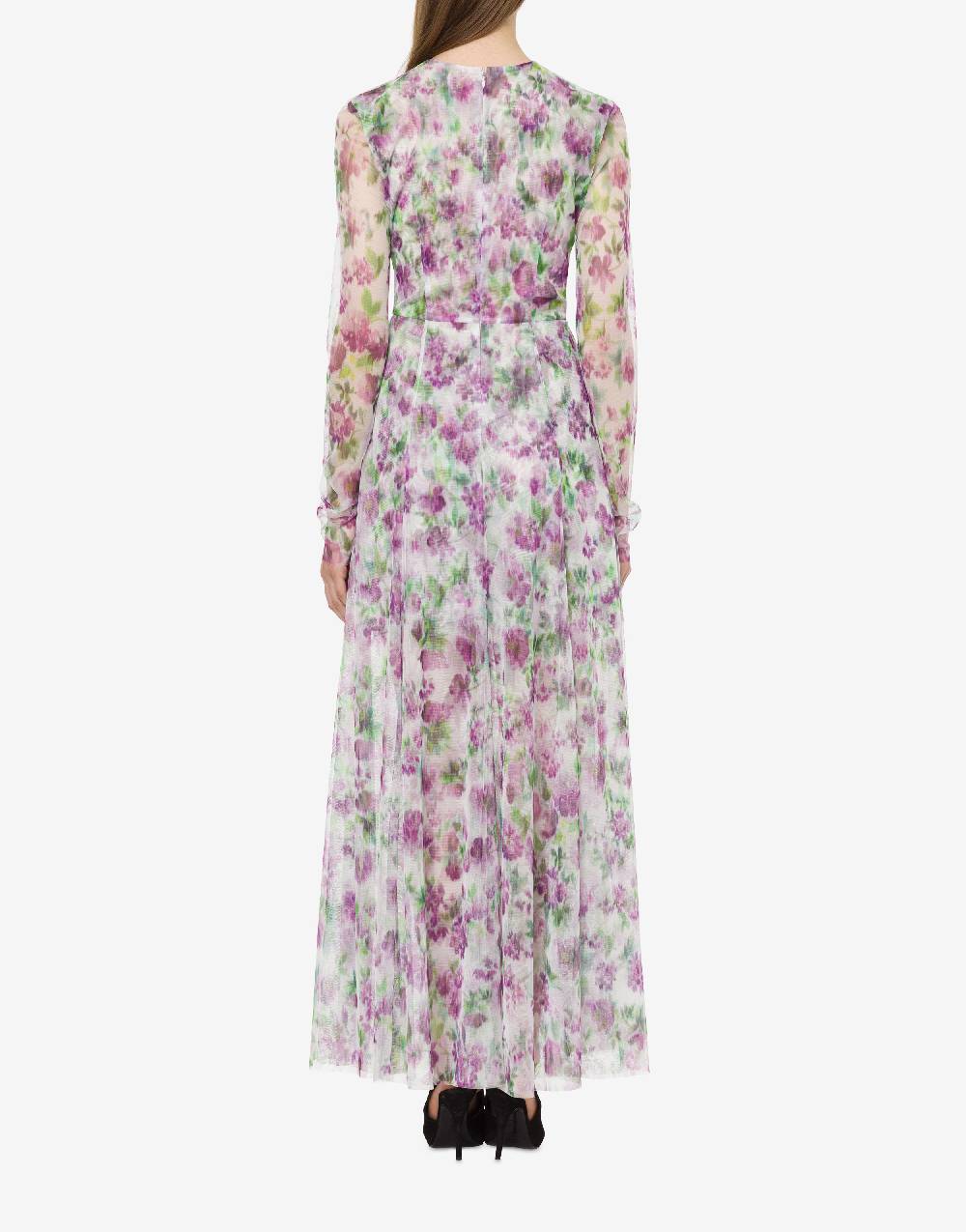 Philosophy Di Lorenzo Serafini Abito In Tulle Con Stampa Fiori