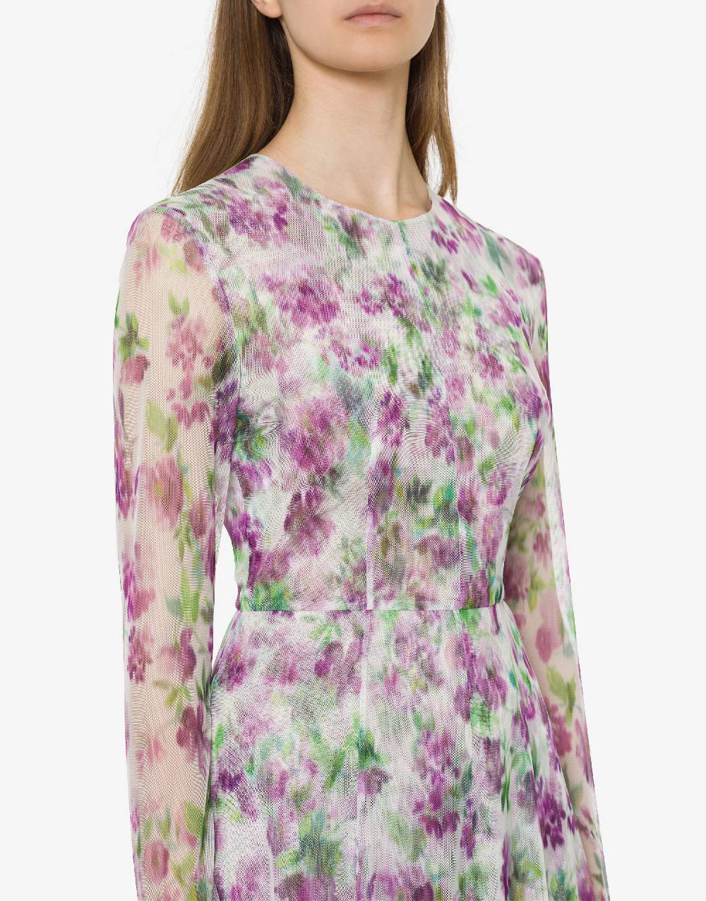 Philosophy Di Lorenzo Serafini Abito In Tulle Con Stampa Fiori