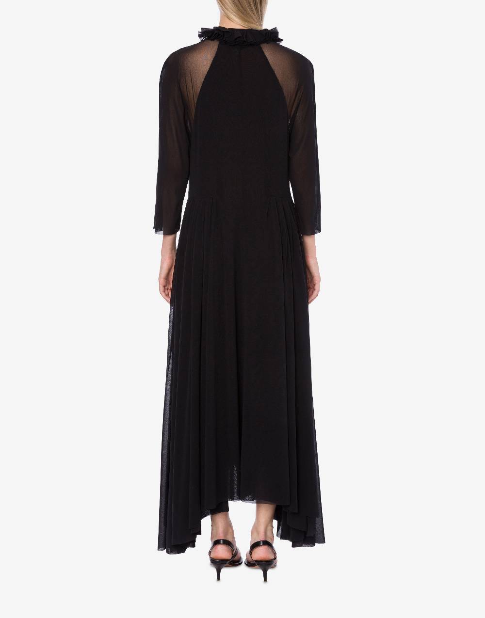Philosophy Di Lorenzo Serafini Abito In Tulle Stretch Con Ruches