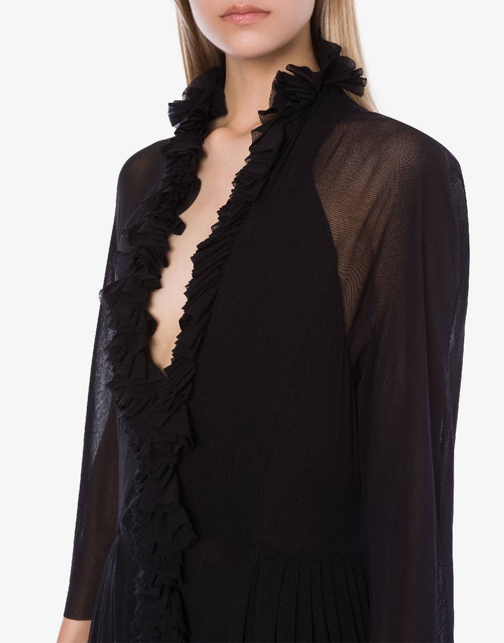 Philosophy Di Lorenzo Serafini Abito In Tulle Stretch Con Ruches