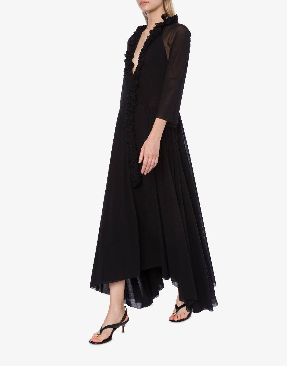 Philosophy Di Lorenzo Serafini Abito In Tulle Stretch Con Ruches