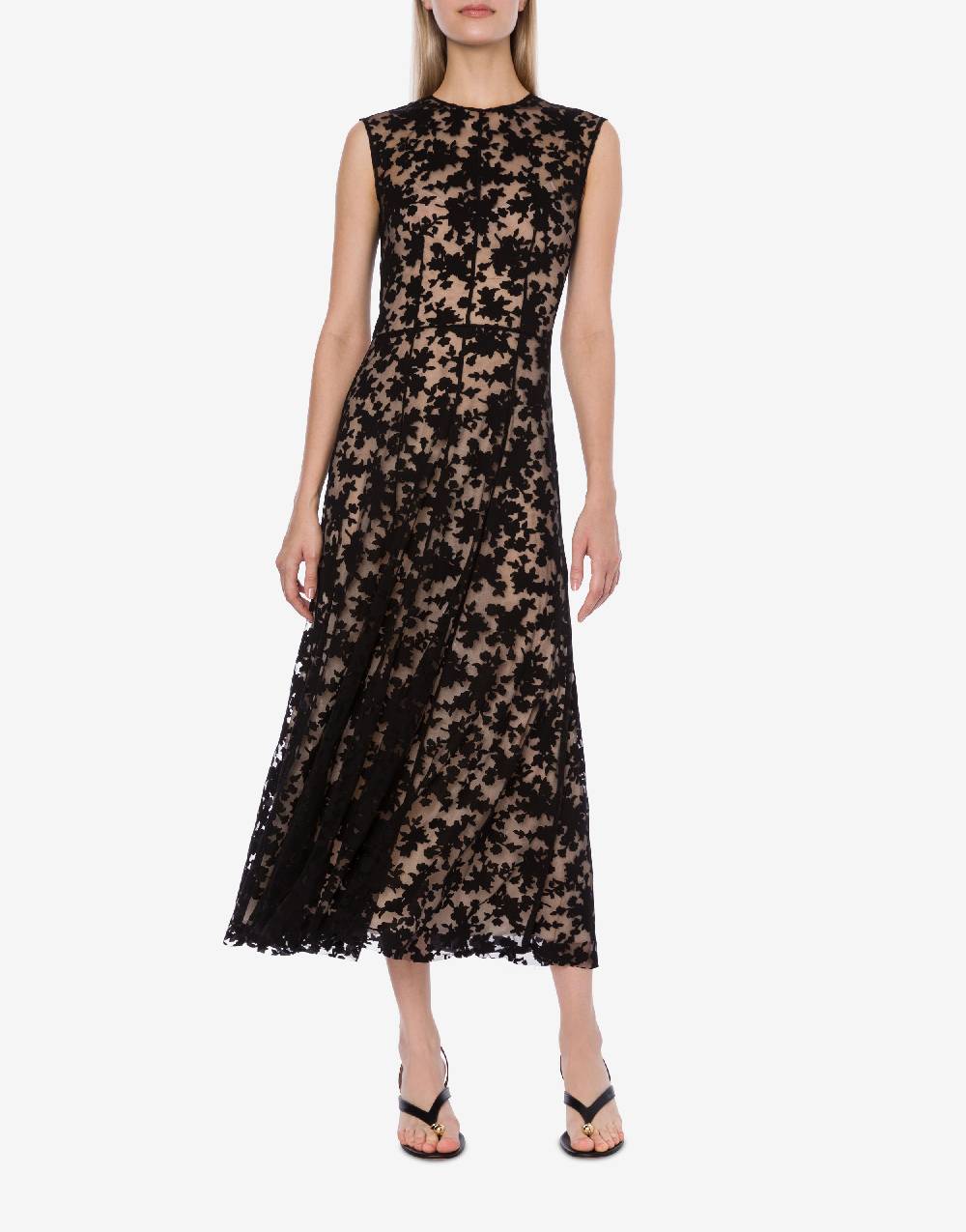 Philosophy Di Lorenzo Serafini Abito Longuette In Jersey Devoré